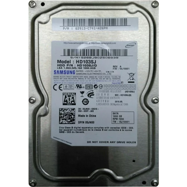 Dell 05JN00 | 1TB 7200RPM Sata 3Gb/S 32MB Cache 3.5-Inch Hard Drive-image