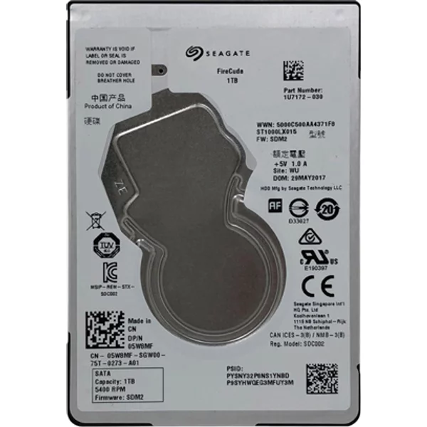 Dell 05W8MF | 1TB 5400RPM Sata 6Gb/S 64MB Cache 2.5-Inch Hard Drive-image