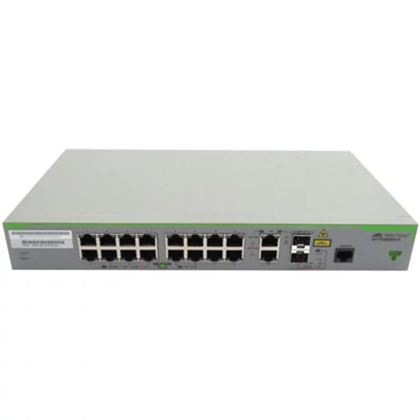 Allied Telesis AT-FS980M/18-20 | Centrecom FS980M Series 16 X Ports 10/100Base-Tx + 2 X Ports Sfp Combo Uplink Rack-Mountable Layer 3 Managed Fast Ethernet Network Switch-image