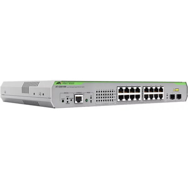 Allied Telesis AT-GS916M-10 | Centrecom GS900M AT-GS916M 14 X Ports 1000Base-T + 2 X Ports Combo Sfp Layer 2 Managed Rack-Mountable Gigabit Ethernet Network Switch-image
