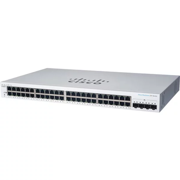 Cisco CBS220-48T-4G-NA | Business 220 CBS220-48T-4G 48 X Ports Poe+ 10/100/1000Base-T + 4 X Sfp+ Ports Layer 2 Managed Gigabit Ethernet Network Switch-image