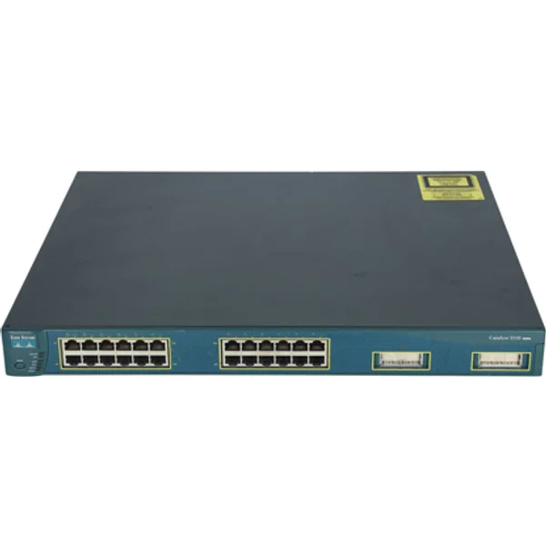 Cisco WS-C3550-24-DC-SMI | Catalyst 3550 Series 3550-24 24 X RJ-45 Ports 10/100Basetx + 2 X Sfp Mini-Gbic Ports Layer 4 Managed Rack-Mountable Fast Ethernet Network Switch-image