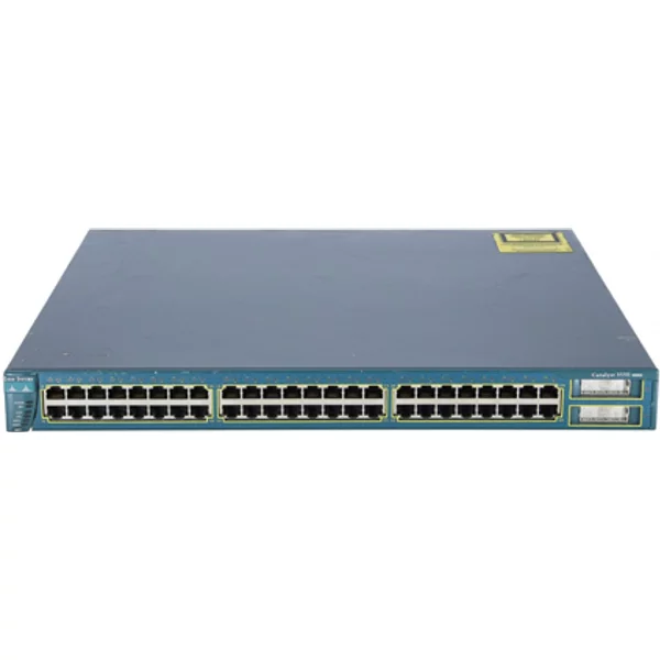 Cisco WS-C3550-48-EMI-RF | Catalyst 3550 Series 3550-48 48 X RJ-45 Ports 10/100Base-Tx + 2 X Gbic Slots Layer 3 Managed 1U Rack-Mountable Stackable Fast Ethernet Network Switch-image