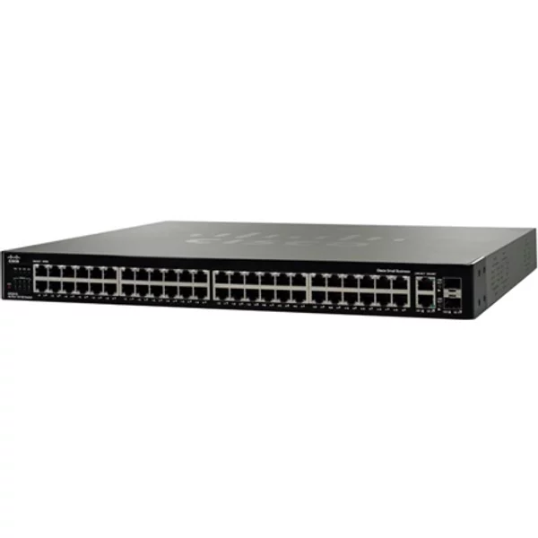 Cisco SFE2010-RF | Small Business 48 X Ports 10/100Base-T + 2 X Ports 1000Base-T + 2 X Ports Combo Sfp (Mini-Gbic) Rack-Mountable Layer 3 Managed Fast Ethernet Network Switch-image