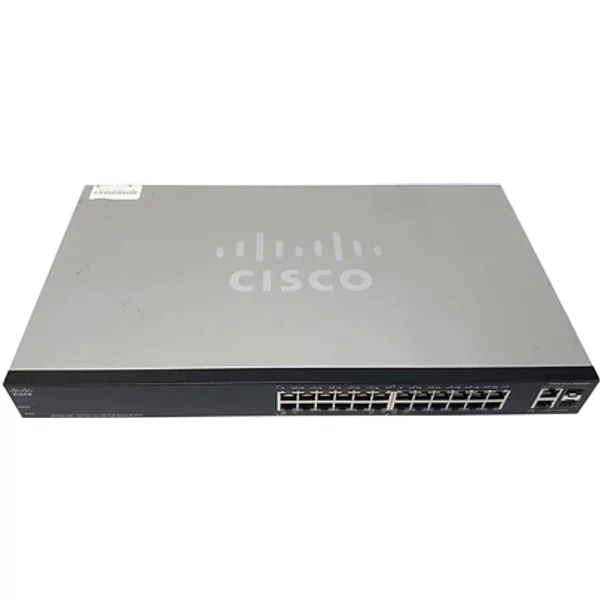 Cisco SLM224PT-NA-RF | Small Business 200 Series SF200-24P 24 X Ports Poe 10/100Base-T + 2 X Ports Combo Sfp (Mini-Gbic) Rack-Mountable Layer 2 Managed Fast Ethernet Network Switch-image