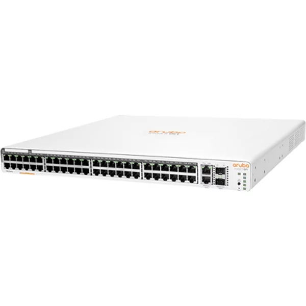 Hp JL809A#ABA | Aruba Instant On 1960 48 X Ports 10/100/1000 Poe + 2 X Ports 10 Gigabit Sfp+ + 2 X Ports 100/1000/10Gbase-T Rack-Mountable Layer 3 Managed Gigabit Ethernet Network Switch-image