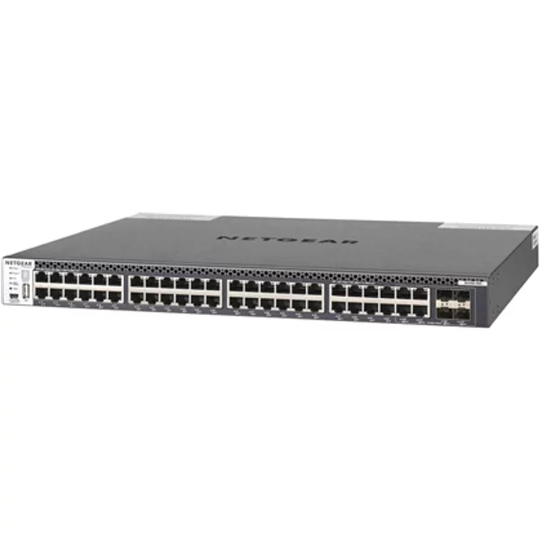Netgear XSM4348CS-100PRS | Prosafe M4300 Series M4300-48X 48 X Ports 10Gbase-T + 4 X Ports Shared Sfp+ Layer 3 Managed 1U Rack-Mountable Gigabit Ethernet Network Switch-image