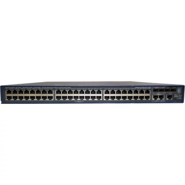 Hp JG307A | Flexnetwork 3600 Si Series 3600–48 Poe+ V2 48 X 10/100Basetx RJ-45 Poe+ And 4 X 1Gbe Sfp And 2 X Shared RJ-45 Ports Layer 3 Managed Stackable Fast Ethernet Network Switch-image