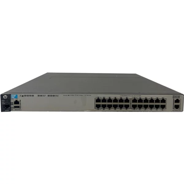 Hp J9585-61101 | Aruba 3800 Series 3800-24G-2XG 24 X 10/100/1000Base-T RJ-45 And 2 X 10Gbase-T RJ-45 Ports And 1 X Stacking Module Slot Layer 3 Managed Gigabit Ethernet Network Switch-image