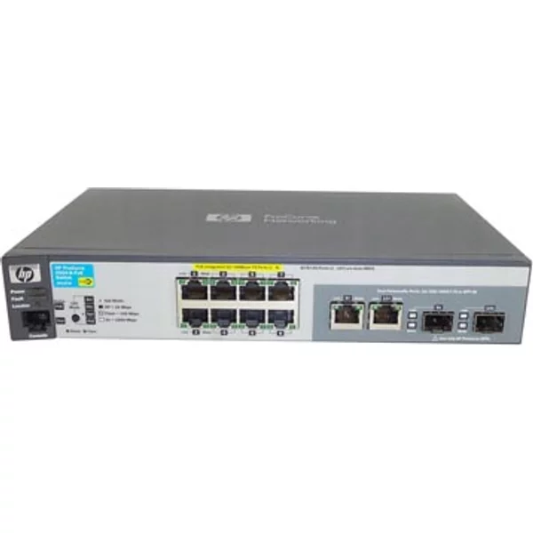 Hp J9137A#ABA | Procurve 2520 Series 2520-8-Poe 8 X 10/100Base-Tx RJ-45 Poe And 2 X 10/100/1000Base-T RJ45/SFP (Mini-Gbic) Ports Layer 2 Managed Fast Ethernet Network Switch-image