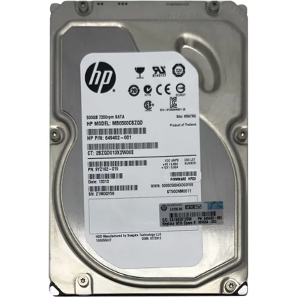 HP 649402-001 | 500GB 7200RPM Sata 1.5Gb/S NHP LFF 3.5-Inch Hard Drive For Proliant Server-image