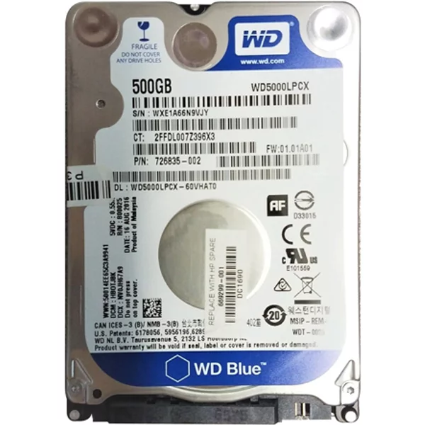 HP 669299-001 | 500GB 5400RPM Sata 3Gb/S 8MB Cache 2.5-Inch Hard Drive-image