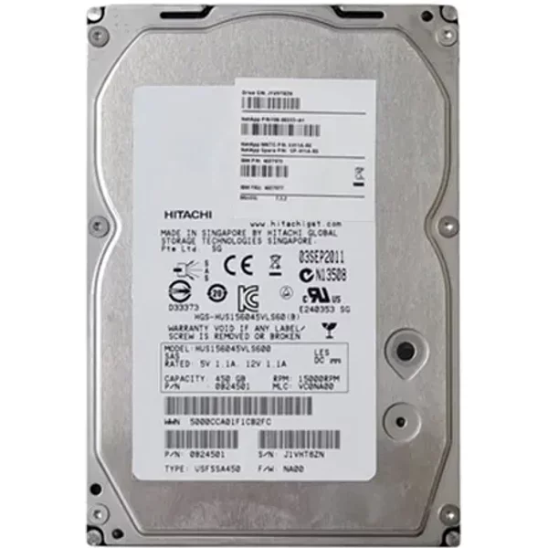 Hitachi 0B24501 | 450GB 15000RPM SAS 6Gb/S 64MB Cache 3.5-Inch Hard Drive-image