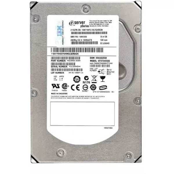 IBM 10N7200 | 73GB 15000RPM SAS 3.5-Inch Hard Drive-image