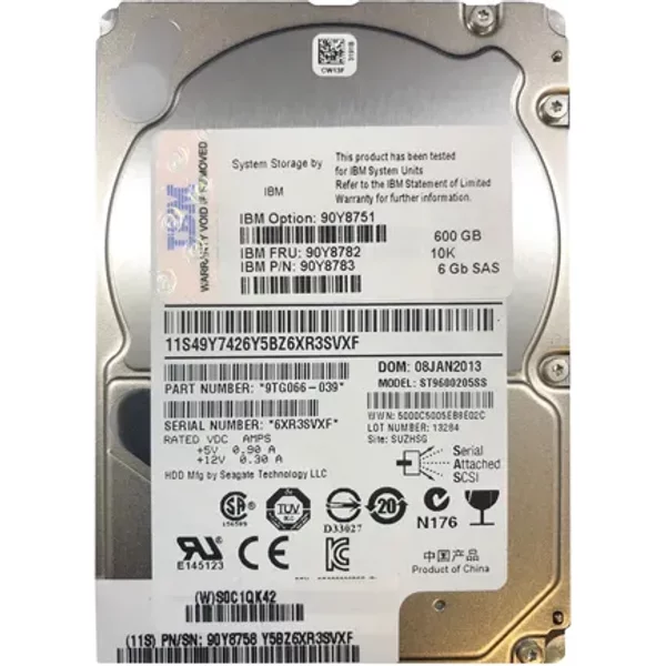IBM 90Y8783 | 600GB 10000RPM SAS 6Gb/S 2.5-Inch Hard Drive-image