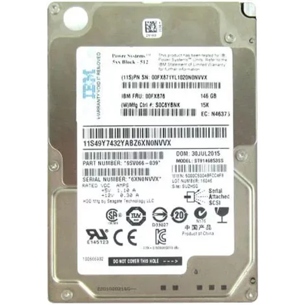 IBM 49Y7432 | 146GB 15000RPM SAS 6Gb/S 2.5-Inch Hard Drive-image