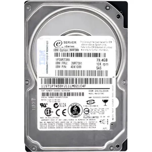 IBM 39R7391 | 73GB 10000RPM SAS 3Gb/S Hot Swappable 2.5-Inch Hard Drive-image