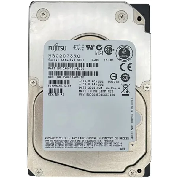 Fujitsu CA06771-B200 | 73GB 15000RPM SAS 3Gb/S 16MB Cache 2.5-Inch Hard Drive-image