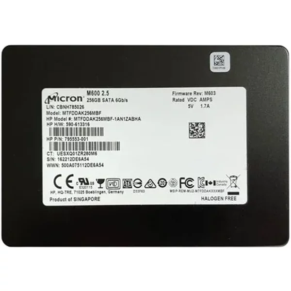 Micron MTFDDAK256MBF | M600 256GB Multi-Level Cell Sata 6Gb/S Nand Flash 2.5-Inch Solid State Drive-image