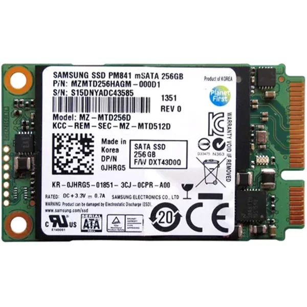 Samsung MZ-MTD256D | PM841 Series 256GB Triple-Level Cell Sata 6Gb/S Msata 1.8-Inch Solid State Drive-image