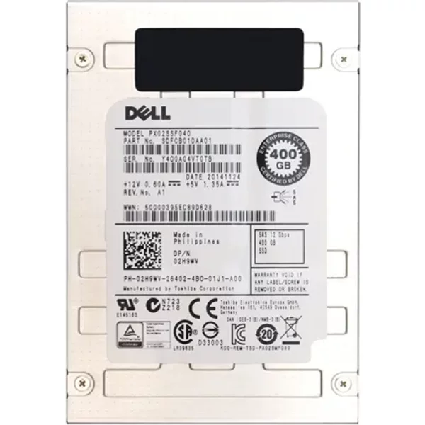 Toshiba PX02SSF040 | 400GB Multi-Level Cell Sas 12Gb/S 2.5-Inch Enterprise Solid State Drive-image