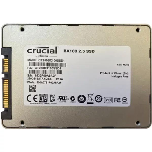 Crucial CT250BX100SSD1 | Bx100 250GB Multi-Level Cell Sata 6Gb/S 2.5-Inch Solid State Drive-image