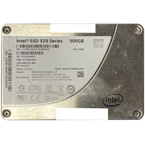 Intel SSDSA2CW300G301 | 320 300GB Multi-Level Cell Sata 3Gb/S 2.5-Inch Solid State Drive-image