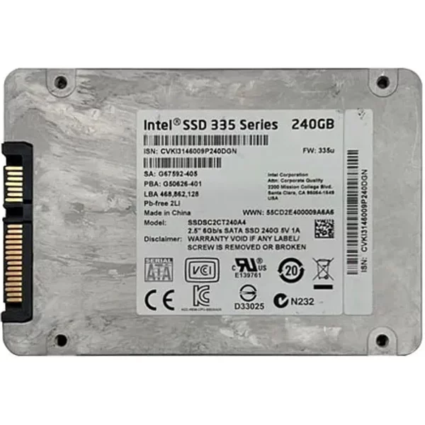 Intel SSDSC2CT240A4K5 | 335 240GB Multi-Level Cell Sata 6Gb/S 2.5-Inch Solid State Drive-image