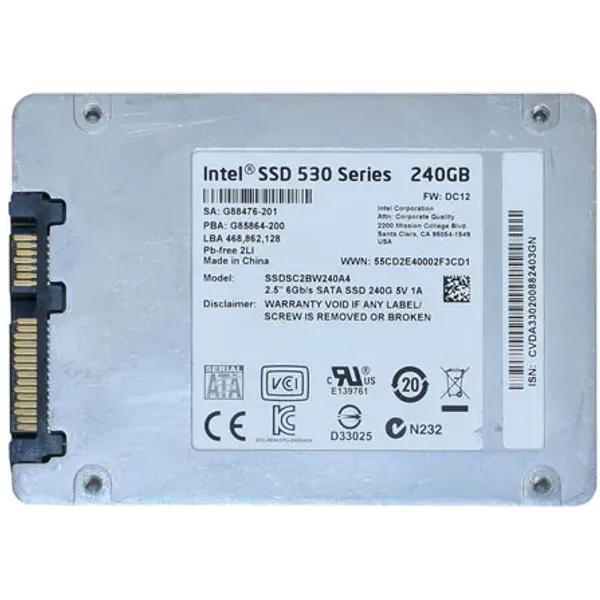 Intel SSDSC2BW240A401 | 530 240GB Multi-Level Cell Sata 6Gb/S 2.5-Inch Solid State Drive-image