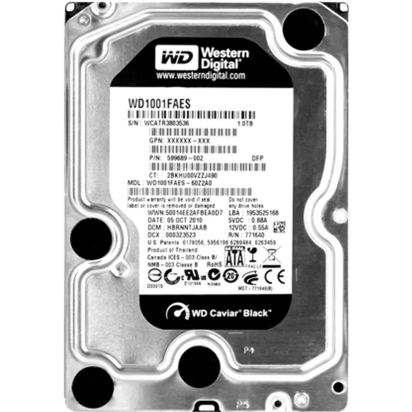 HP 599689-002 | 1TB 7200RPM Sata 6Gb/S NCQ 3.5-Inch Midline Hard Drive-image