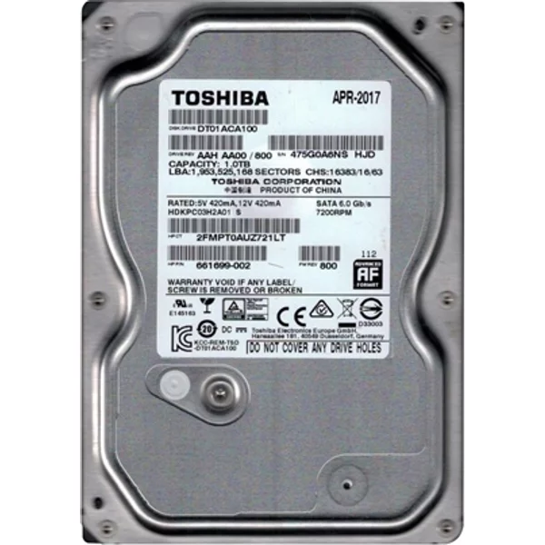 HP 661699-002 | 1TB 7200RPM Sata 6Gb/S 32MB Cache Hot-Swappable 3.5-Inch Hard Drive-image
