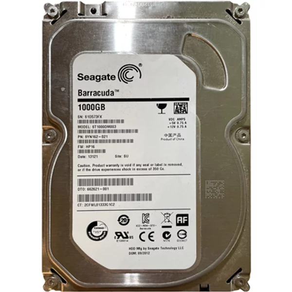 HP 662621-001 | 1TB 7200RPM Sata 6Gb/S NCQ LFF 3.5-Inch Midline Hard Drive-image