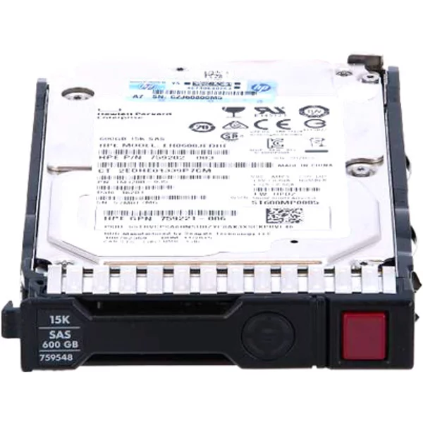 HP 759548-001 | 600GB 15000RPM SAS 12Gb/S Hot-Pluggable SFF 2.5-Inch Hard Drive For Gen8/9 Proliant Server/Storage Array-image