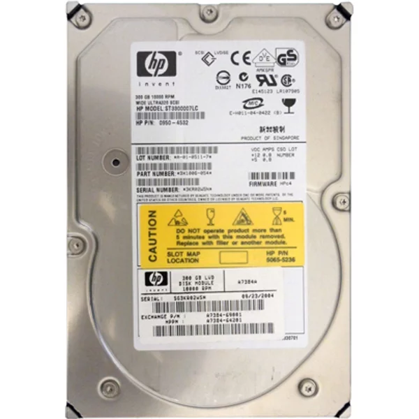 HP 0950-4532 | 300GB 10000RPM Ultra320 Scsi 3.5-Inch Hard Drive-image