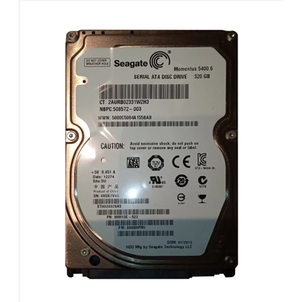 HP 508572-003 | 320GB 5400RPM Sata 3Gb/S 8MB Cache 2.5-Inch Hard Drive-image