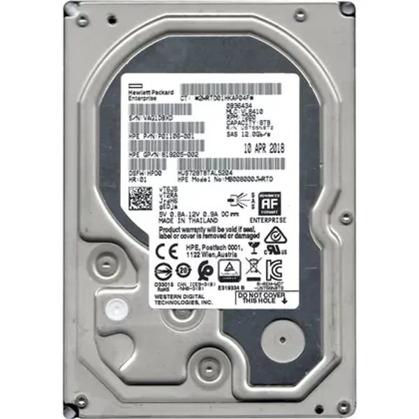 HP MB008000JWRTD | 8TB SAS 12Gb/S 7200RPM 3.5-Inch Hard Drive-image