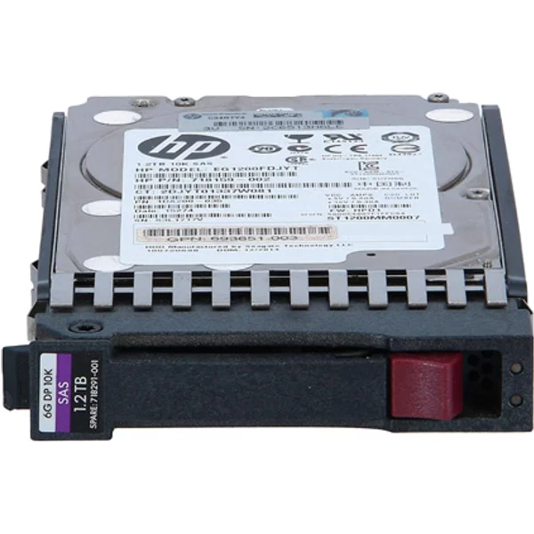 HP 718291-001 | 1.2TB 10000RPM SAS 6Gb/S Hot-Pluggable Dual Port SFF 2.5-Inch Enterprise Hard Drive For Gen1/7 Proliant Server-image