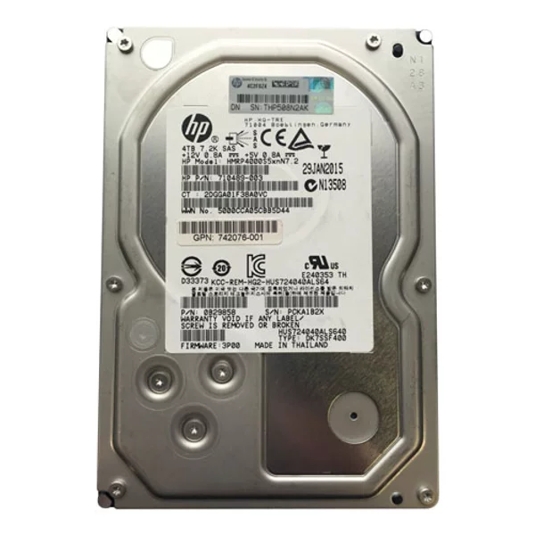HP HMRP4000S5XNN7.2 | 4TB 7200RPM SAS 6Gb/S 128MB Cache LFF 3.5-Inch Nearline Hard Drive For 3Par Storeserv 7000 / 10000-image