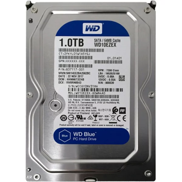 HP 837117-001 | 1TB 7200RPM Sata 6Gb/S 3.5-Inch Hard Drive-image