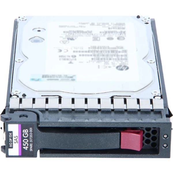 HP 517352-001 | 450GB 15000RPM SAS 6Gb/S Dual Port Hot Pluggable LFF 3.5-Inch Enterprise Hard Drive For Proliant Servers-image