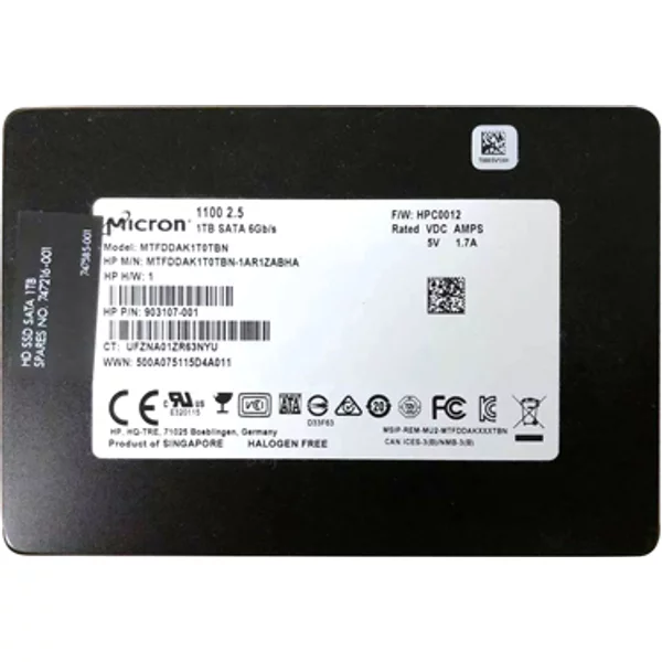 Hp 903107-001 | 1TB Sata 6Gb/S 2.5-Inch Solid State Drive-image