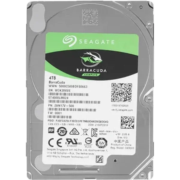 Seagate ST4000LM024 | Barracuda 4TB 2.5-Inch 6Gb/S Sata 5400RPM 128MB Cache 512E Laptop Hard Drive-image