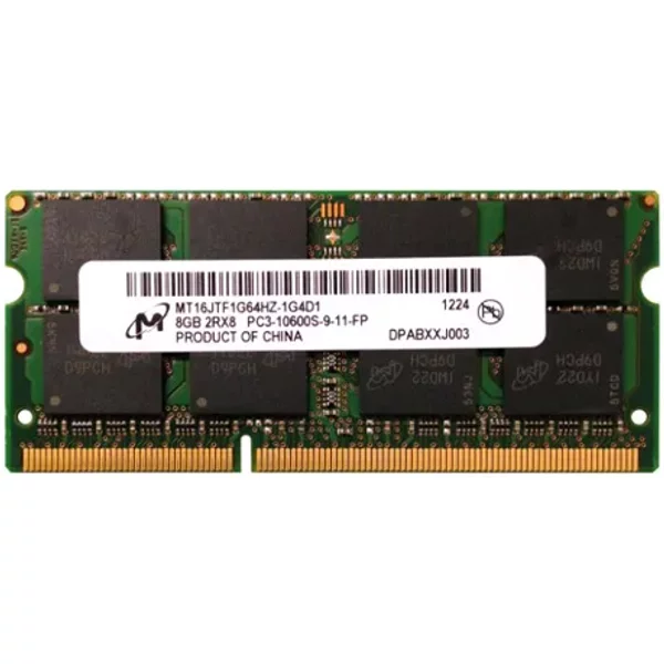 Micron MT16JTF1G64HZ-1G4D1 | 8GB Ddr3-1333Mhz PC3-10600 Non-Ecc Unbuffered Sodimm CL9 2Rx8 1.5V 204-Pin Memory Module-image