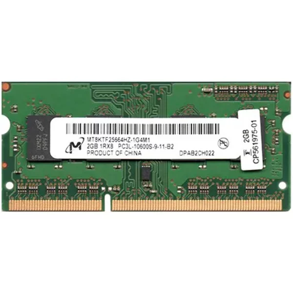 Micron MT8KTF25664HZ-1G4M1 | 2GB Ddr3-1333Mhz PC3-10600 Non-Ecc Unbuffered Sodimm CL9 1Rx8 1.35V 204-Pin Memory Module-image