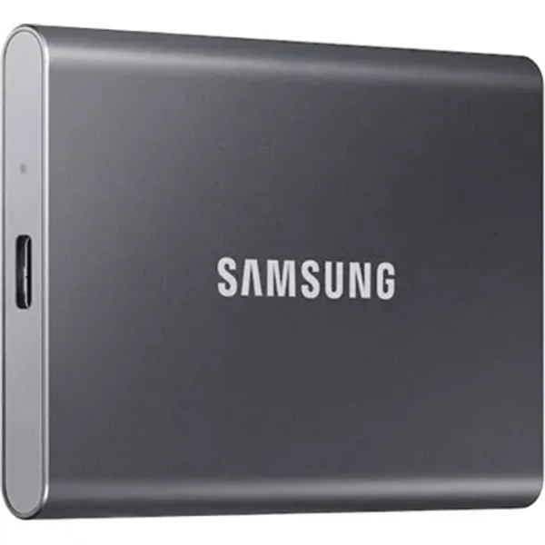 Samsung MU-PC1T0T/AM | T7 Series 1TB 10Gbps Usb 3.2 Gen 2 (Type C) Titan Grey Portable Solid State Drive-image