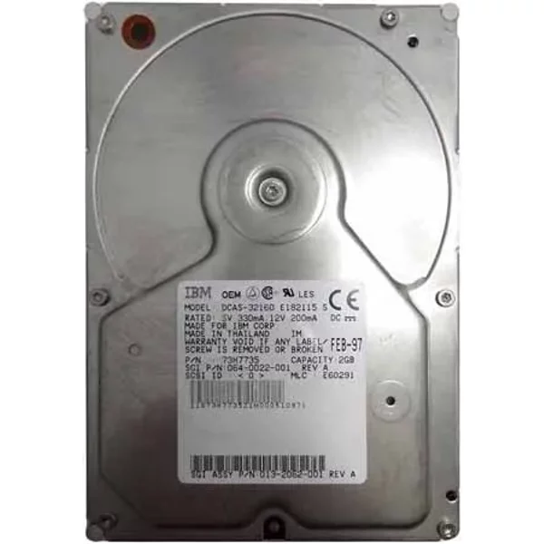 IBM 73H7735 | Ultrastar 4GB 5400RPM Ultra Scsi 448KB Cache 3.5-Inch Hard Drive-image