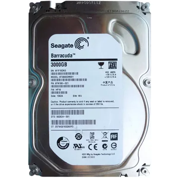 HP 662624-001 | 3TB 7200RPM Sata 6Gb/S 64MB Cache 3.5-Inch Hard Drive-image