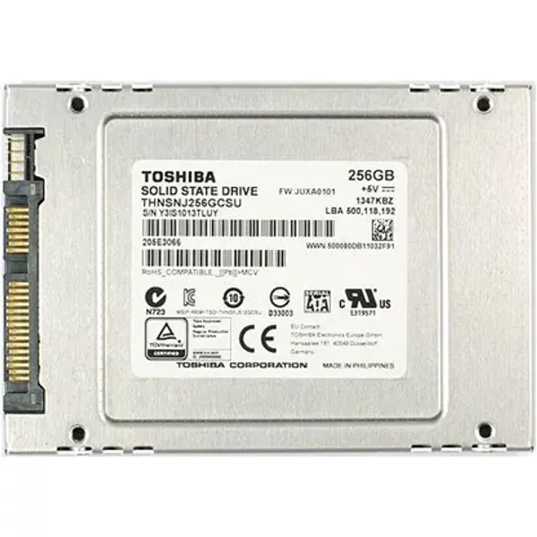 Toshiba THNSNJ256GCSU | HG6 Series 256GB Multi-Level Cell Sata 6Gb/S Nand Flash Hot-Pluggable 2.5-Inch Solid State Drive-image