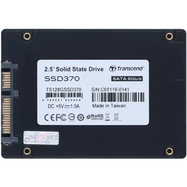 Transcend TS128GSSD370 | 128GB Multi-Level Cell Sata 6Gb/S 2.5-Inch Solid State Drive-image
