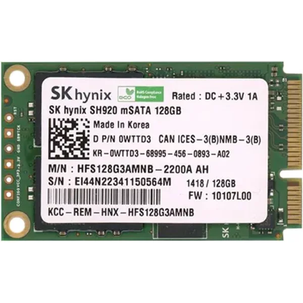 Dell WTTD3 | 128GB Multi-Level Cell Sata 6Gb/S Msata Solid State Drive-image